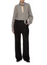 Figure View - Click To Enlarge - BARENA - Striped Pussy Bow Blouse