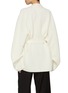 Back View - Click To Enlarge - BARENA - Open Front Tie Waist Wool Cardigan