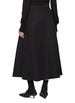 Back View - Click To Enlarge - BARENA - Flared Structured Midi Skirt