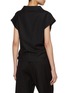 Back View - Click To Enlarge - BARENA - Mock Neck Cap Sleeve Top