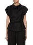 Main View - Click To Enlarge - BARENA - Mock Neck Cap Sleeve Top