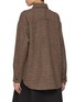 Back View - Click To Enlarge - BARENA - Plaid Check Wool Overshirt