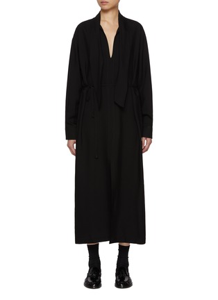 Main View - Click To Enlarge - BARENA - Open Front Midi Dress