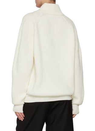Back View - Click To Enlarge - BARENA - Shawl Collar Wool Cardigan