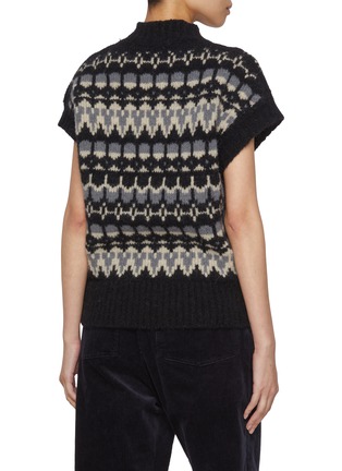 Back View - Click To Enlarge - BARENA - Fair Isle Knit Vest