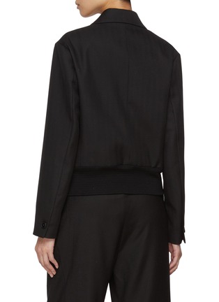 Back View - Click To Enlarge - BARENA - Tailored Combo Wool Jacket
