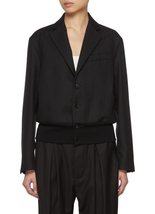 Main View - Click To Enlarge - BARENA - Tailored Combo Wool Jacket
