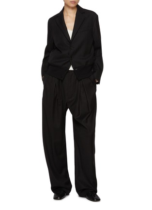 Figure View - Click To Enlarge - BARENA - Tailored Combo Wool Jacket