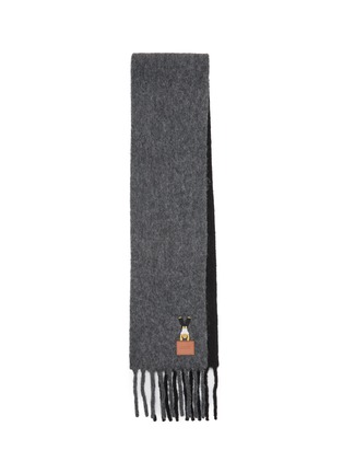 Main View - Click To Enlarge - LOEWE - Acrobat Embroidered Alpaca Blend Scarf