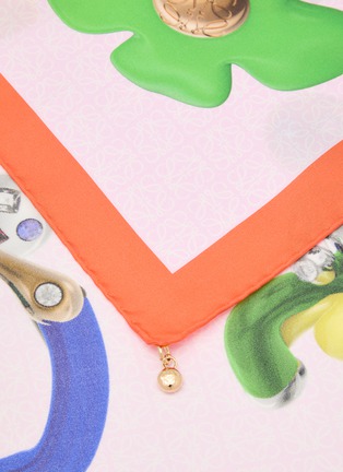 Detail View - Click To Enlarge - LOEWE - Printed Silk Scarf