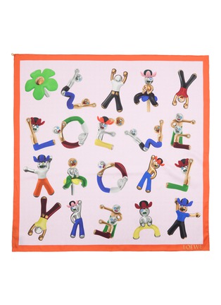 Main View - Click To Enlarge - LOEWE - Printed Silk Scarf