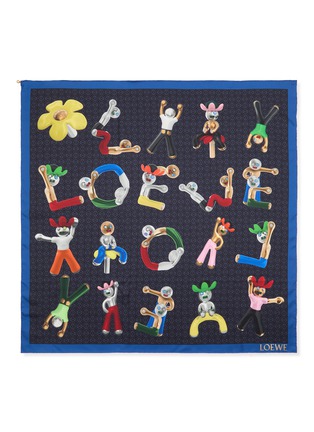 Main View - Click To Enlarge - LOEWE - Printed Silk Scarf