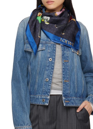 Figure View - Click To Enlarge - LOEWE - Printed Silk Scarf