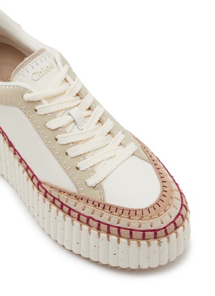 Detail View - Click To Enlarge - CHLOÉ - Nama Leather Women's Platform Sneakers