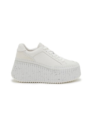 Main View - Click To Enlarge - CHLOÉ - Nama Leather Women's Platform Sneakers