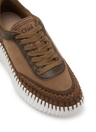 Detail View - Click To Enlarge - CHLOÉ - Nama Leather Women's Platform Sneakers