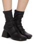 Figure View - Click To Enlarge - UMA WANG - 60 Stretch Leather Short Boots