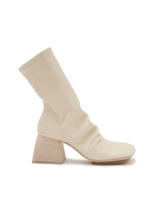 Main View - Click To Enlarge - UMA WANG - Stretch 60 Leather Ankle Boots
