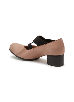  - UMA WANG - 45 Crisscross Elastic Band Leather Ballerina Pumps