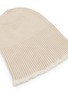 Detail View - Click To Enlarge - BARRIE - Contrast Trim Ribbed Cashmere Beanie