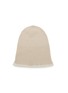 Main View - Click To Enlarge - BARRIE - Contrast Trim Ribbed Cashmere Beanie