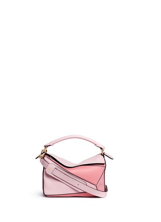Main View - Click To Enlarge - LOEWE - 'Puzzle' small colourblock leather bag