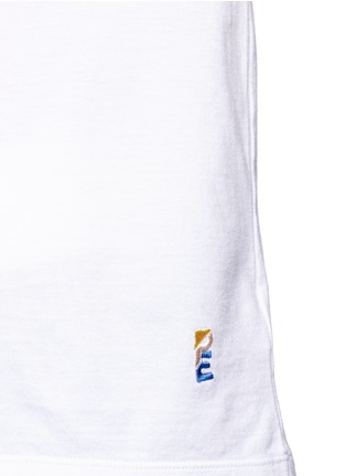 Detail View - Click To Enlarge - P.E NATION - 'The Magic' metallic stripe cotton T-shirt