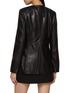 Back View - Click To Enlarge - NOUR HAMMOUR - Four Pocket Leather Jacket