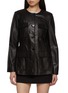 Main View - Click To Enlarge - NOUR HAMMOUR - Four Pocket Leather Jacket