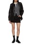 Figure View - Click To Enlarge - NOUR HAMMOUR - Four Pocket Leather Jacket