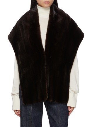 Main View - Click To Enlarge - CHEVITE - Mink Fur Cape