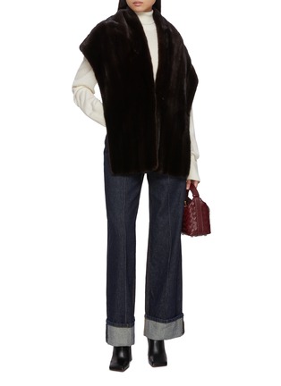 Figure View - Click To Enlarge - CHEVITE - Mink Fur Cape