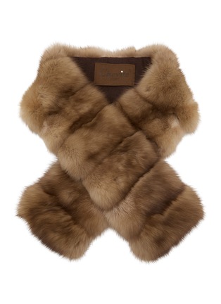 Main View - Click To Enlarge - CHEVITE - Sable Fur Muffler Scarf