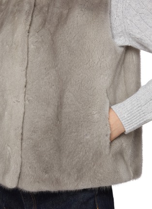  - CHEVITE - Hooded Mink Fur Vest