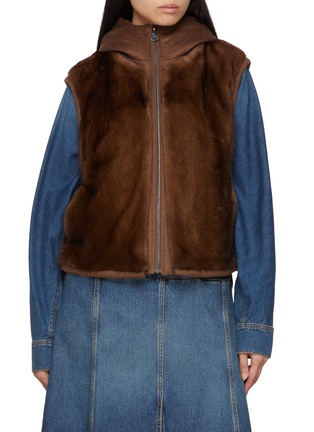Main View - Click To Enlarge - CHEVITE - Mink Fur Vest