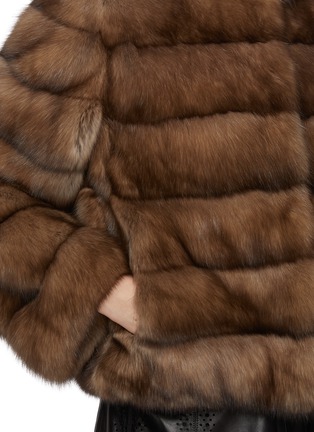  - CHEVITE - Stand Collar Sable Fur Jacket