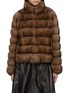 Main View - Click To Enlarge - CHEVITE - Stand Collar Sable Fur Jacket