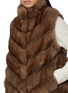  - CHEVITE - High Neck Sable Fur Vest