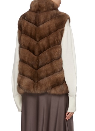 Back View - Click To Enlarge - CHEVITE - High Neck Sable Fur Vest