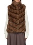 Main View - Click To Enlarge - CHEVITE - High Neck Sable Fur Vest