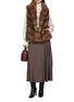 Figure View - Click To Enlarge - CHEVITE - High Neck Sable Fur Vest