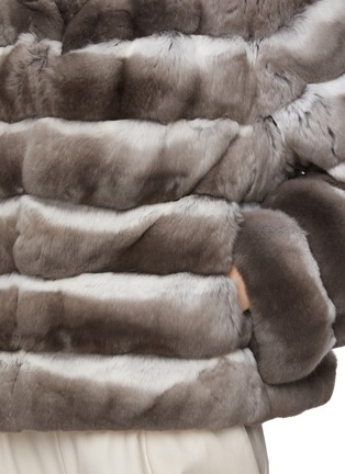  - CHEVITE - Stand Collar Chinchilla Fur Jacket