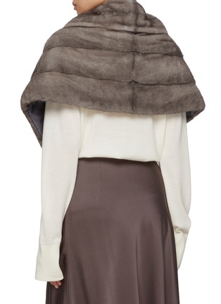 Back View - Click To Enlarge - CHEVITE - Mink Fur Cape
