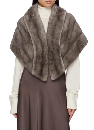 Main View - Click To Enlarge - CHEVITE - Mink Fur Cape