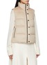 Detail View - Click To Enlarge - CHEVITE - Reversible High Neck Mink Rex Fur Cashere Vest