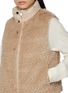  - CHEVITE - Reversible High Neck Mink Rex Fur Cashere Vest