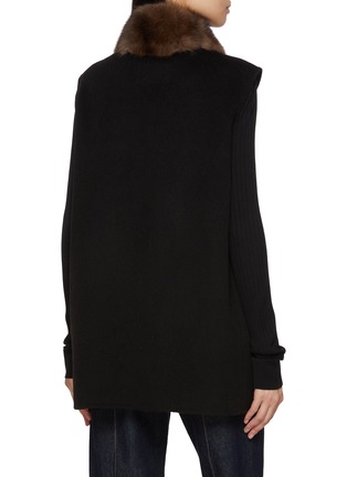Back View - Click To Enlarge - CHEVITE - Sable Fur Cashmere Vest