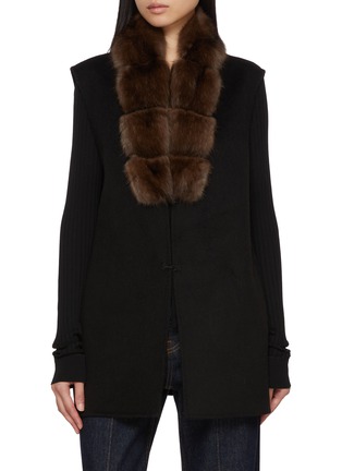 Main View - Click To Enlarge - CHEVITE - Sable Fur Cashmere Vest