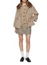 Figure View - Click To Enlarge - CHEVITE - High Neck Sable Fur Cashmere Jacket