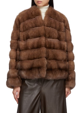 Main View - Click To Enlarge - CHEVITE - Sable Fur Jacket